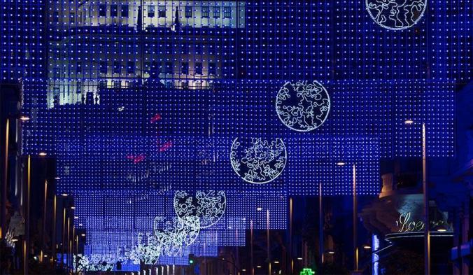 Madrid xmas lights